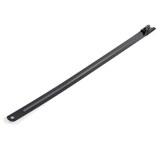 StarTech.com 9"(22cm) Metal Cable Ties, 2-1/4"(55mm) Bundle Dia. 100lb(45kg) Tensile Strength, Nylon Coated Stainless Stee