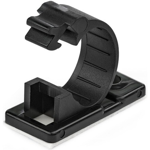100 Selbstklebende Kabelklemmen Mittel, PC Kabelmanagement/Kabelhalterung, Kabelorganisator, Netzwerk/USB/Ethernet Kabelcl