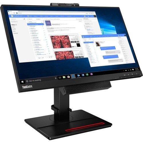 Lenovo ThinkCentre Tiny-In-One 24 Gen 4 23.8" LCD Touchscreen Monitor - 16:9 - 24" Class - 10 Point(s) - 1920 x 1080 - Ful