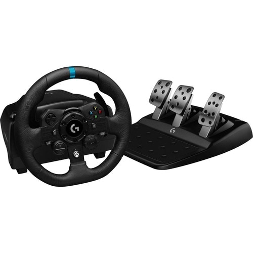 Logitech G TRUEFORCE G923 Gaming Steering Wheel/Pedal - USB - Xbox Series S, Xbox Series X, Xbox One, PC, PlayStation 4, P