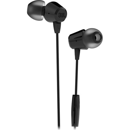 JBL C50HI Wired Earbud Stereo Earset - Black - Binaural - In-ear - 30 Ohm - 20 Hz to 20 kHz - 120 cm Cable - Mini-phone (3