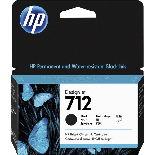 HP 712 Tintenstrahl Tintenpatrone - Schwarz - Original - 1 Pack - Tintenstrahl - 1er Pack