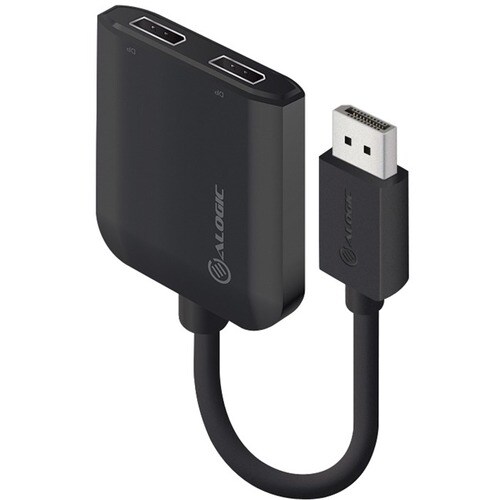 Alogic Signal Splitter - ABS Plastic - Black - 3840 × 2160 - DisplayPort