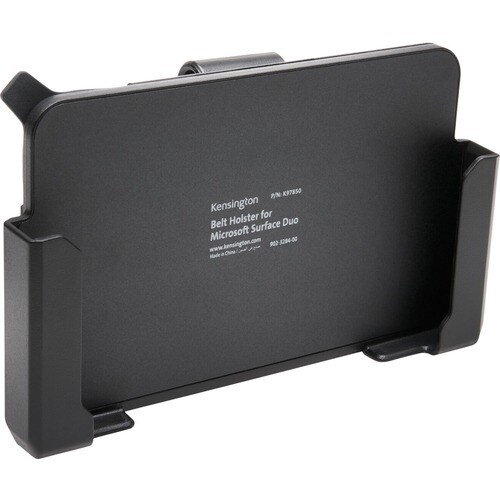 Kensington Carrying Case (Holster) Microsoft Surface Duo Smartphone - Black - Drop Resistant - Polycarbonate/Acrylonitrile
