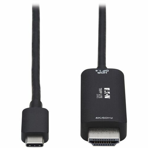Eaton Tripp Lite Series USB-C to HDMI Active Adapter Cable (M/M), 4K 60 Hz, HDR, HDCP 2.2, DP 1.4 Alt Mode, Black, 6 ft. (