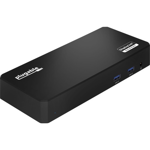 Plugable USB C Triple Display Docking Station with Laptop Charging, Thunderbolt 3 or USB C Dock Compatible with Specific W