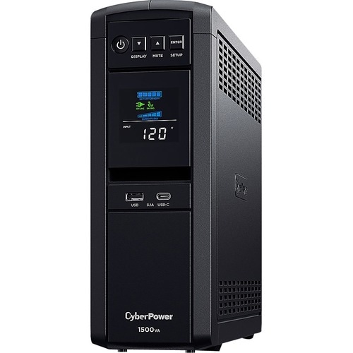 UPS de línea interactiva CyberPower PFC Sinewave CP1500PFCLCDA - 1.50kVA/1kW - Torre - AVR - 8Hora(s) Recharge - 2.50Minut