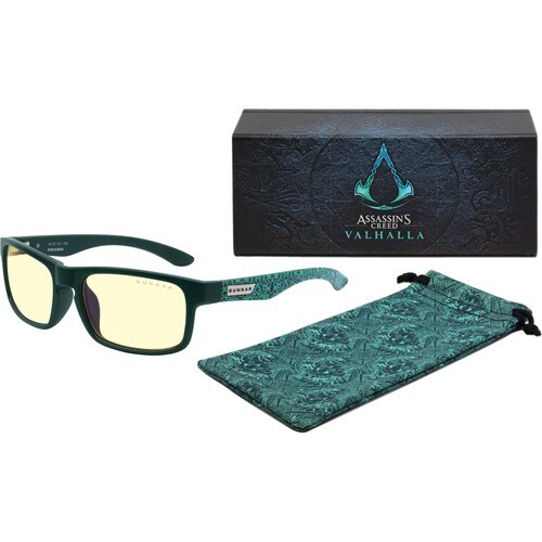 GUNNAR Gaming Glasses - Enigma, Assassin's Creed: Valhalla Edition - Teal Frame/Amber Lens
