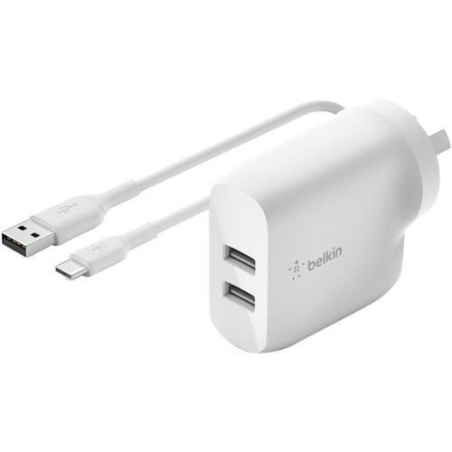 Belkin BOOST↑CHARGE AC Adapter - 24 W - 4.80 A - White