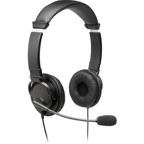 Kensington Kabel Kopfbügel Stereo Headset - Binaural - Ohrumschließend - Geräuschunterdrückung Mikrophon - Host-Schnittste