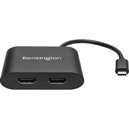 Kensington AV-Adapter - 1 Paket - 2 x HDMI HDMI 1.4 Digital Audio/Video Female - 3840 x 2160 Supported - Schwarz