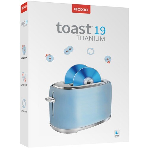Roxio Toast v.19.0 Titanium - Box Packing - CD/DVD Burning - Card - English, French, Spanish - Intel-based Mac - Mac OS Su