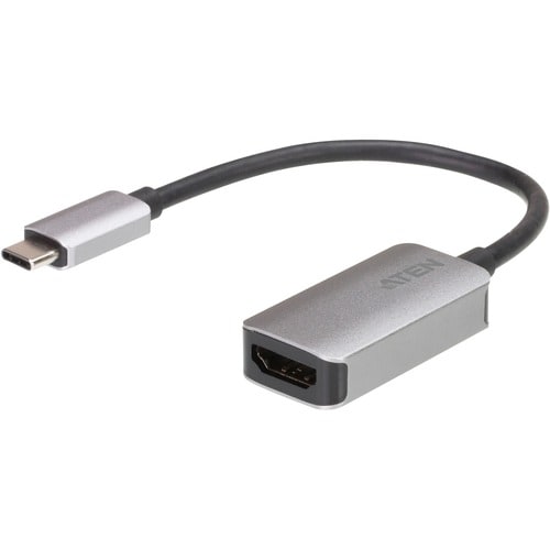 ATEN USB-C to HDMI 4K Adapter - 1 x Type C USB 3.2 (Gen 1) USB Male - 1 x HDMI HDMI 2.0 Digital Audio/Video Female - 4096 