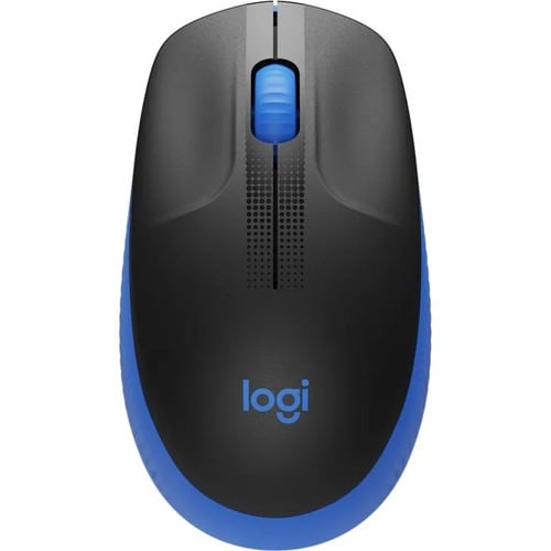 Mouse Logitech M190 Tamańo completo - USB - Óptico - 3 Botón(es) - Azul - Inalámbrico - 1000 dpi - Rueda de desplazamiento