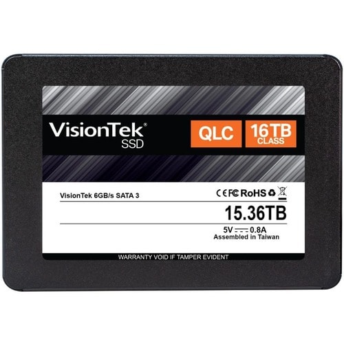 VisionTek 16 TB Solid State Drive - 2.5" Internal - SATA (SATA/600) - Desktop PC, Notebook Device Supported - 0.1 DWPD - 2