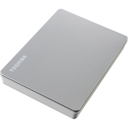 Toshiba Canvio Flex HDTX140ESCCA 4 TB Portable Hard Drive - 2.5" External - Silver - Desktop PC, Tablet PC, MAC Device Sup