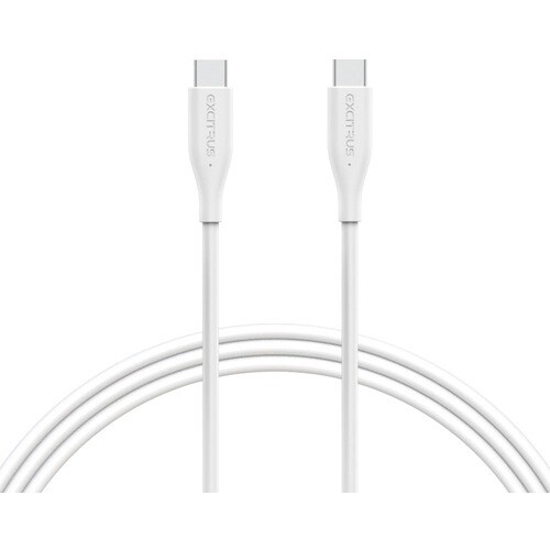 EXCITRUS Premium USB-C to USB-C Cable - 4 ft USB-C Data Transfer Cable - First End: 1 x USB Type C - Male - Second End: 1 