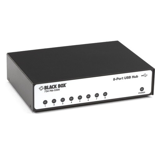 Black Box DB9 8-Port USB-to-RS-232 Converter - USB - PC - 8 x Number of Serial Ports External - 1 x Number of USB Ports - 