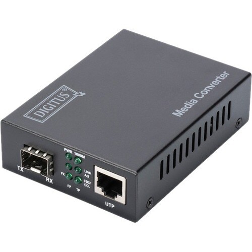 Digitus DN-82211 Transceiver/Medienkonverter - 1 Anschluss(e)Netzwerk (RJ-45) - Twisted Pair, Glasfaserleitung - 10 Gigabi