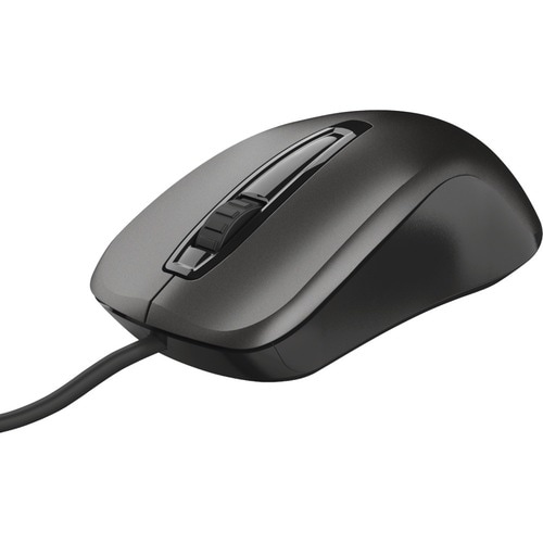 Trust Carve Mouse - USB Type A - Optical - 3 Button(s) - Black - Cable - 1200 dpi - Scroll Wheel - Symmetrical
