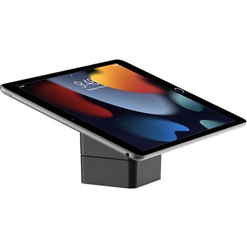Bosstab Universal Tablet Stand - 3.19" Height x 2.83" Width x 2.83" Depth - Freestanding, Countertop - Metal, Plastic - Black