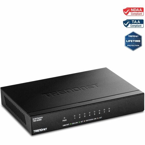 Trendnet TEG-S380. Switch-Typ: Unmanaged. Basic Switching RJ-45 Ethernet Ports-Typ: Gigabit Ethernet (10/100/1000), Anzahl