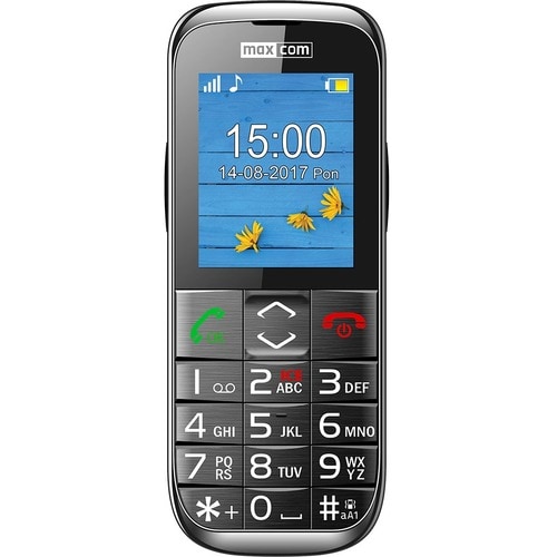 MaxCom MM720 Feature Phone - 5.6 cm (2.2") TFT 176 x 220 - 2G - Black - Bar - 1 SIM Support - SIM-free - 800 mAh Battery