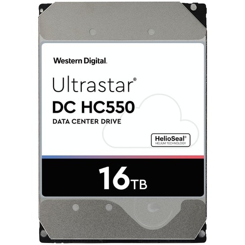 WD Ultrastar DC HC550 16 TB Hard Drive - 3.5" Internal - SAS (12Gb/s SAS) - 7200rpm - 512e Format