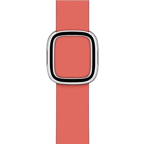 Apple 40mm Pink Citrus Modern Buckle - Medium - Adjustable - Medium (M) - Buckle Attachment - Pink Citrus - Granada Leather