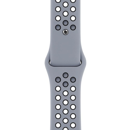 Apple 40-mm Obsidian Mist/Black Nike Sport Band - Regular - Adjustable - Regular - Pin-and-tuck Attachment - Obsidian Mist