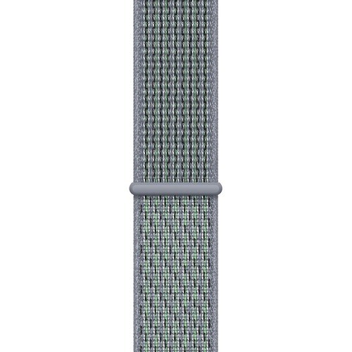 Apple 44mm Obsidian Mist Nike Sport Loop - Adjustable - Regular - Hook & Loop Attachment - Obsidian Mist - Woven Nylon