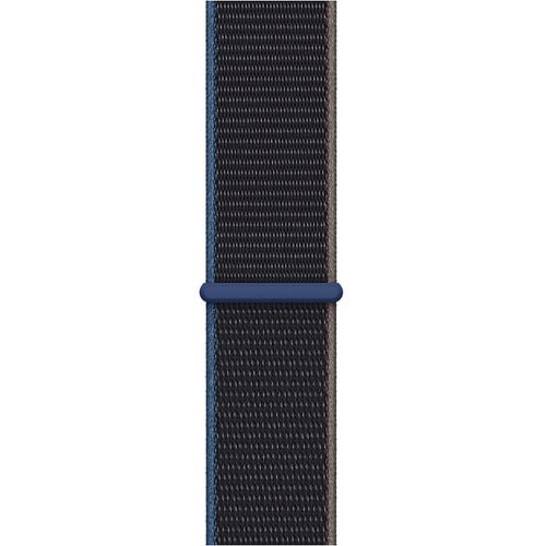 Apple 44mm Charcoal Sport Loop - Extra Large - Adjustable - Extra Large (XL) - Hook & Loop Attachment - Charcoal - Woven N