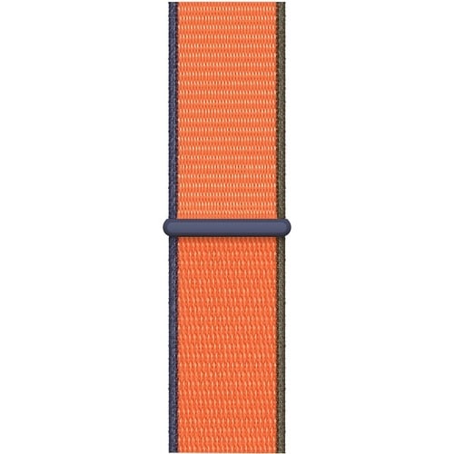 Apple 40-mm Kumquat Sport Loop - Adjustable - Regular - Hook & Loop Attachment - Kumquat - Woven Nylon