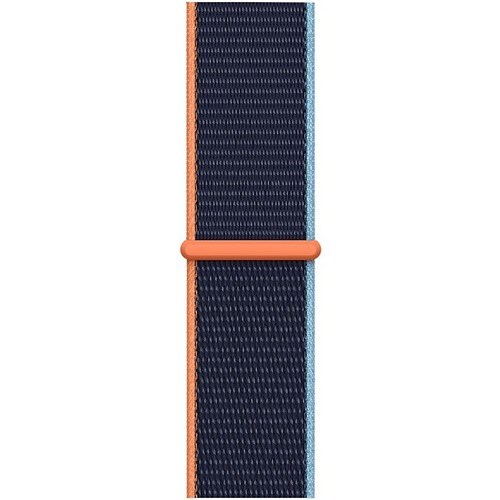 Apple 40-mm Deep Navy Sport Loop - Adjustable - Regular - Hook & Loop Attachment - Deep Navy - Woven Nylon