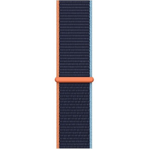 Apple 44-mm Deep Navy Sport Loop - Adjustable - Regular - Hook & Loop Attachment - Deep Navy - Woven Nylon