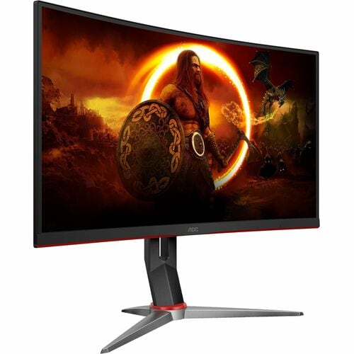 AOC CQ32G2S 32" (812.80 mm) Class QHD Curved Screen Gaming LED Monitor - 16:9 - 31.5" (800.10 mm) Viewable - Vertical Alig