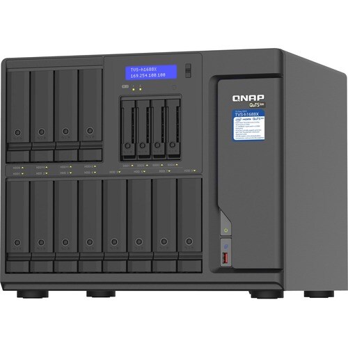 QNAP TVS-H1688X-W1250-32G 16 x Gesamtzahl Einschübe SAN/NAS-Speichersystem - 5 GB Größe Flash-Speicher - Intel Xeon W-1250