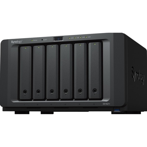 Synology DiskStation DS1621+ 6 x Total Bays SAN/NAS Storage System - AMD Ryzen V1500B Quad-core (4 Core) 2.20 GHz - 4 GB R