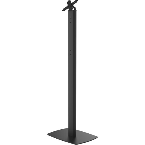 CTA Digital Premium Thin Profile Floor stand with VESA plate and Base (Black) - Floor Stand - Metal, Powder Coated Steel -