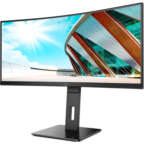 Moniteur de jeu LCD AOC CU34P2A 34" Class UW-QHD Écran incurvé - 21:9 - Noir - 86,4 cm (34") Viewable - Vertical Alignment