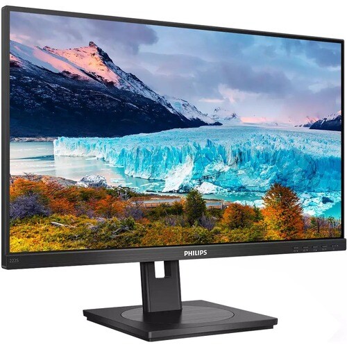 Moniteur LCD Philips 222S1AE 22" Class Full HD - 16:9 - Noir - 54,6 cm (21,5") Viewable - Technologie IPS - WLED Rétroécla