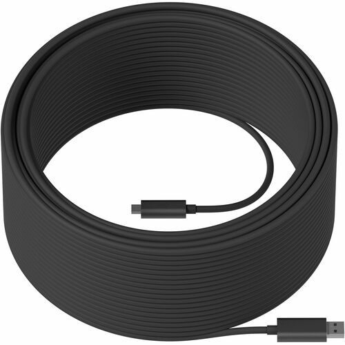 Logitech 45 m USB Data Transfer Cable for PC, Peripheral Device - First End: USB 3.1 - Second End: USB 3.1 - 10 Gbit/s - B