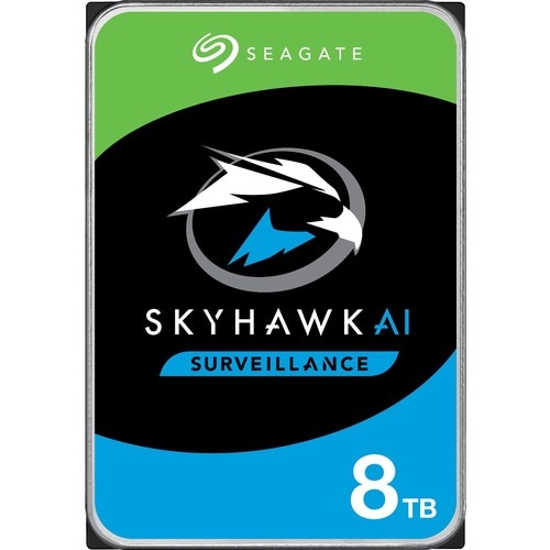 Disque dur Seagate SkyHawk AI ST8000VE001 - 3.5" Interne - 8 To - SATA (SATA/600) - Enregistreur Réseau Vidéo Appareil com
