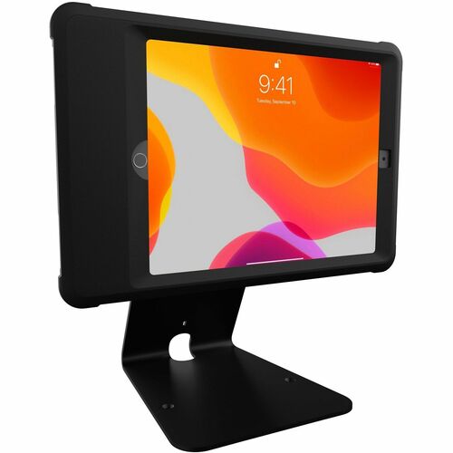 CTA Digital Quick Release Secure Table Kiosk with Wireless Inductive Charging Case - Table - Rubber, Metal