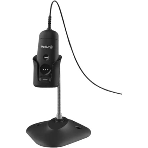 Zebra Gooseneck Intellistand - CS6080-SR Corded (Midnight Black) - Midnight Black