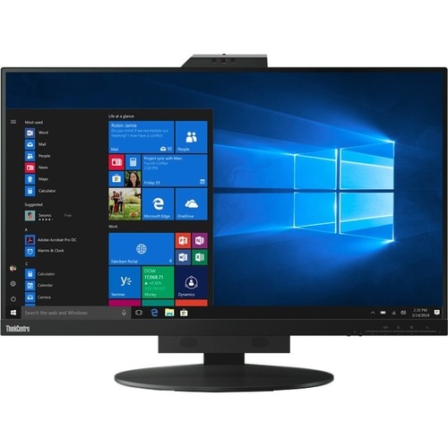 Lenovo ThinkCentre TIO27 27" Class Webcam WQHD LCD Monitor - 16:9 - Black - 68.6 cm (27") Viewable - In-plane Switching (I