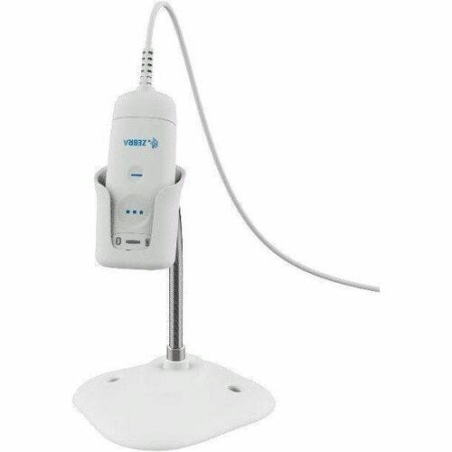 Zebra Gooseneck Intellistand, Weighted - CS6080-HC Corded (HC White) - White