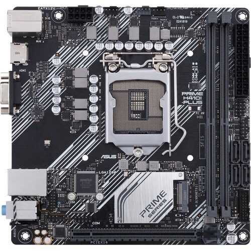 Asus Prime H410I-PLUS/CSM Desktop Motherboard - Intel H410 Chipset - Socket LGA-1200 - Mini ITX - 64 GB DDR4 SDRAM Maximum