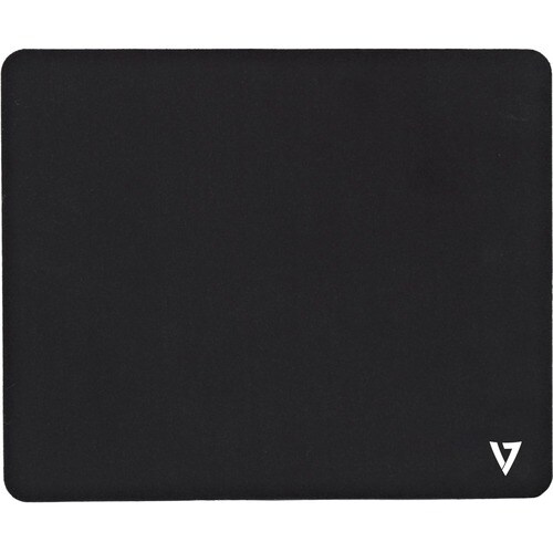 V7 MP02BLK Mauspad - 1,5 mm x 180 mm - Schwarz - Naturkautschuk - Rutschfest, Geruchsresistent, Schmutzabweisend