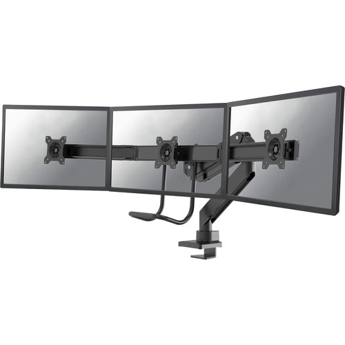Neomounts Neomounts Pro NM-D775DX3BLACK Desk Mount for Flat Panel Display - Black - 3 Display(s) Supported - 68.6 cm (27")